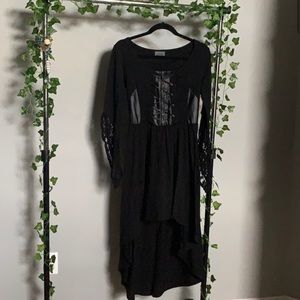 HotTopic Disney Maleficent Black Lace Dress